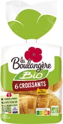 6 Croissants Bio pur beurre 240g