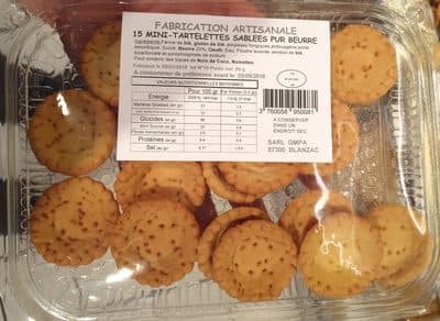 15 Mini-Tartelettes Sablées Pur Beurre