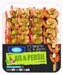 12 brochettes de crevettes ail & persil - 500g - Frais