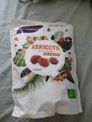 Abricots dénoyautés bio