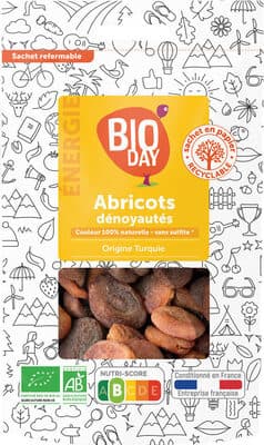 Abricot dénoyautés Turquie BIO sachet 250g Filière