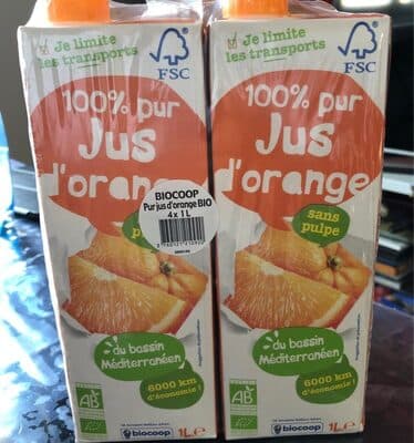 100% JUS D'ORANGE