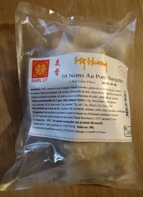 10 nems au porc surgelés