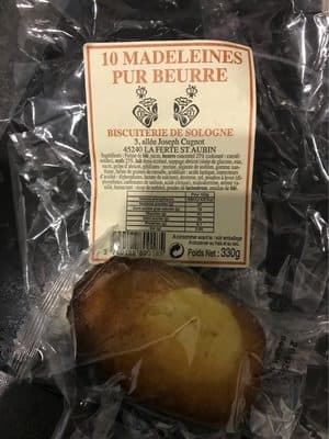 10 madeleines pur beurre