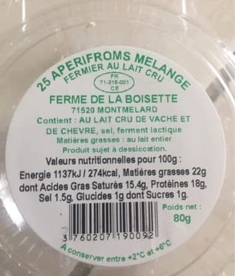25 aperifroms melange