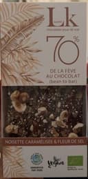70% noisette caramélisée et fleur de sel