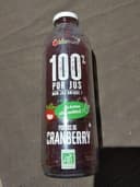 100 PUR JUS de cranberry