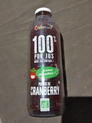 100 PUR JUS de cranberry