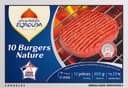 10 Burgers Nature (20% MG) Surgelés