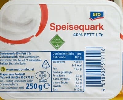 Speisequark 40%