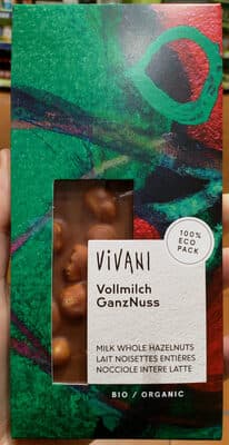 Lait noisettes entières