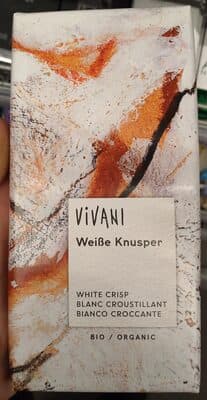 Chocolat blanc croustillant bio