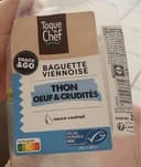 Baguette viennoise thon œufs & crudités