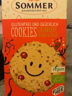 Cookies Cranberry, Mandel & Sesam