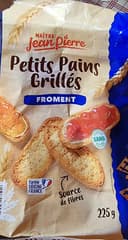 Petits pains grillés au froment