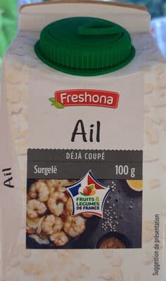 Ail coupé surgelé