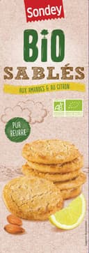 Sablé amandes citron Bio