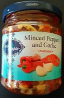 Minced Peppers and Garlic