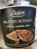 Rillettes de poulet aux raisins secs