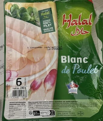 Blanc de Poulet Halal 6 tranches