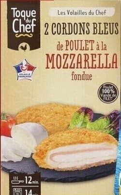 Cordons bleus de poulet et mozzarella