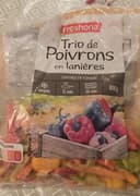 Trio de poivrons en lanières