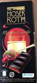 Mousse au chocolat sauerkirsch-chili