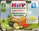 Petit pot gratin de courgettes petits légumes bio dès 8 mois