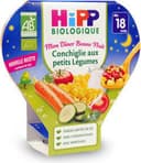 Mon dîner conchiglie aux petits légumes bio dès 18 mois