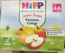 100% fruits Pommes coings