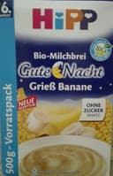 Bio-Milchbrei Grieß Banane