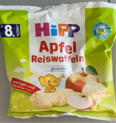 Apfel Reiswaffeln