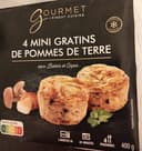 4 mini gratins de pommes de terre aux bolets et cèpes