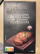 4 escalopes de foie gras du Périgord