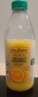 100 % pur jus d'orange avec pulpe