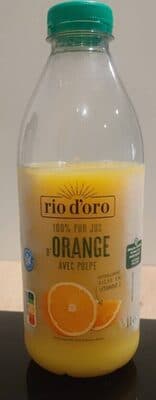 100 % pur jus d'orange avec pulpe