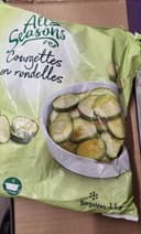 Courgettes en rondelles