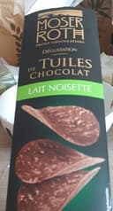 Tuiles de chocolat