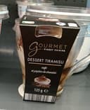 Dessert tiramisu et pépites de chocolat