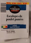 Escalopes de poulet pannées