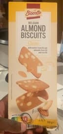 Belgian almond biscuits