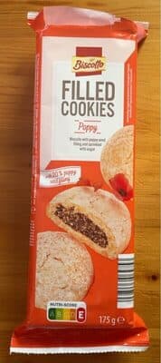 Filled cookies poppy