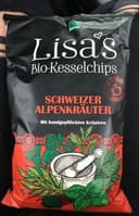 Lisa's Kesselchips Alpenkräuter, 110 GR Packung