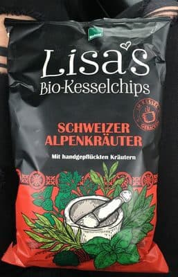 Lisa's Kesselchips Alpenkräuter, 110 GR Packung
