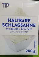 Haltbare Schlagsahne