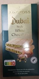 Dubai style white chocolate