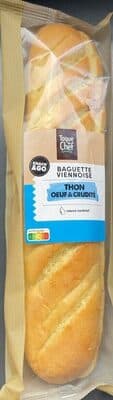 Baguette Viennoise Thon, Oeuf & Crudité