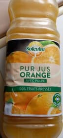 Pur jus orange avec pulpe