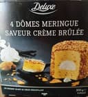 Dômes meringue saveur crème brûlée