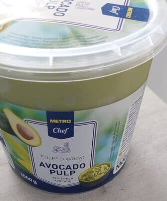 Pulpe d'avocat